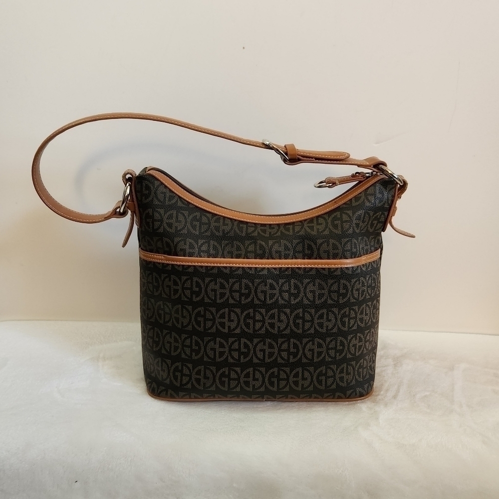 GIANI Bernini Block Signature Faux Leather Hobo Shoulder Bag Purse - Picture 3 of 16